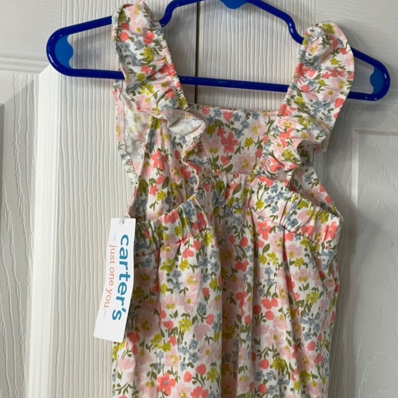 Carters Girls Floral Romper Overall Size 18M - Picture 7 of 9